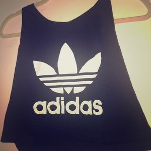 Adidas cropped tank top